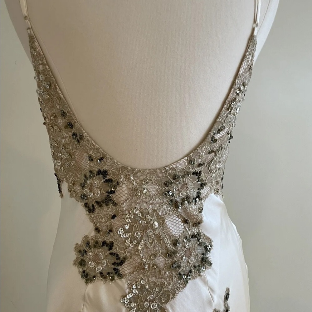 SUE WONG Stunning Sequin Beaded Dress Gown 12 - Picture 12 of 15